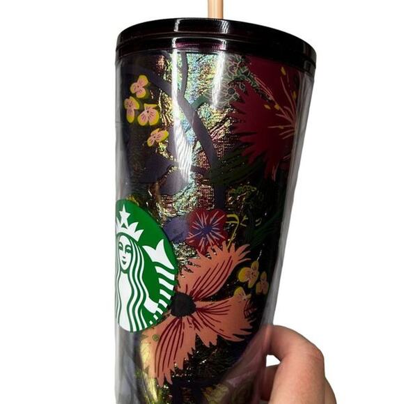 Starbucks Fall 2021 Release Floral Foil Venti Tumbler 20oz new - Picture 4 of 6